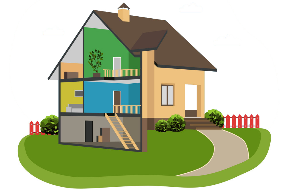 House cutout graphic