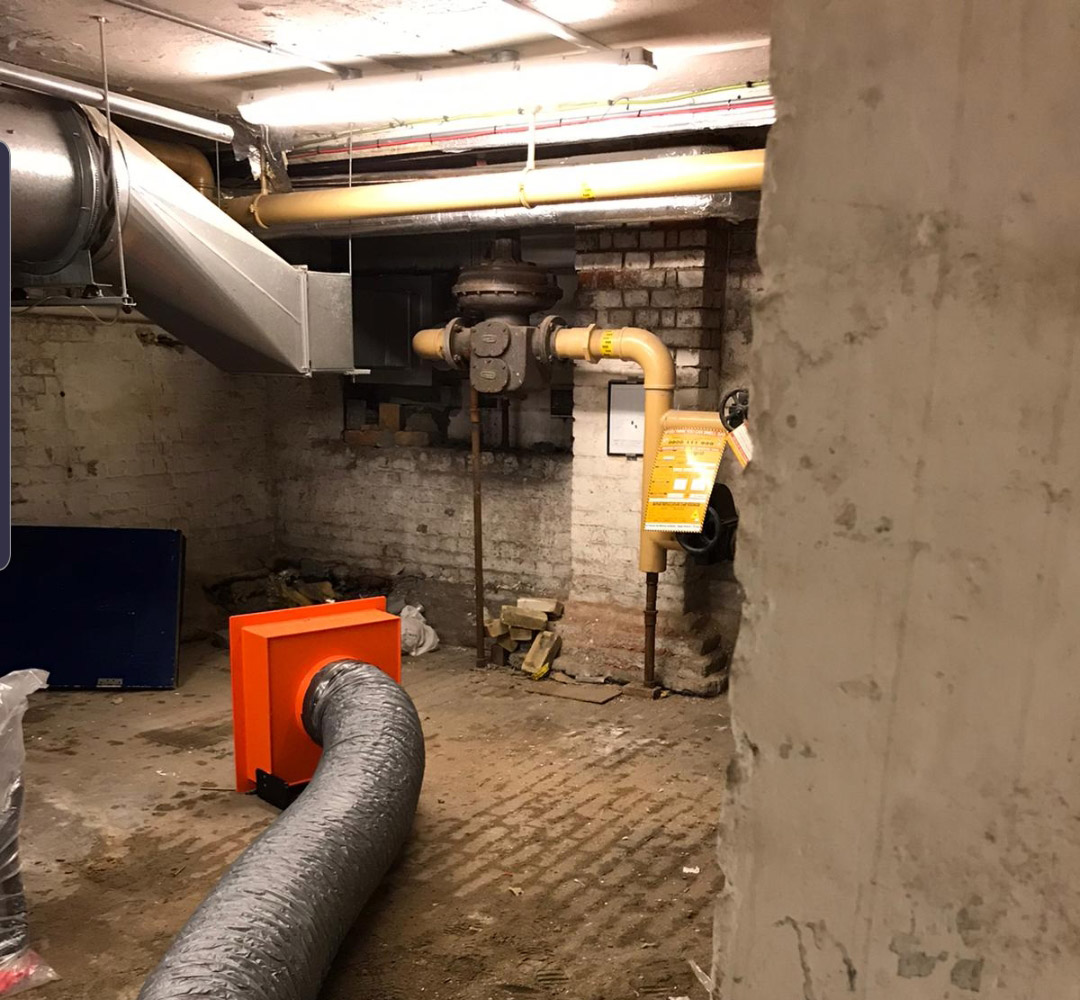 Asbestos decontamination and site setup