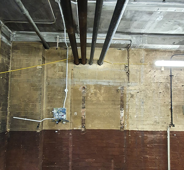 Asbestos removal from hospital