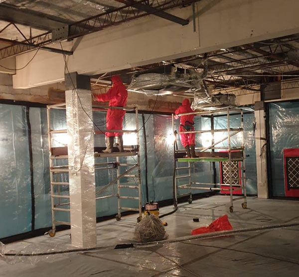 Asbestos removal and encapsulation