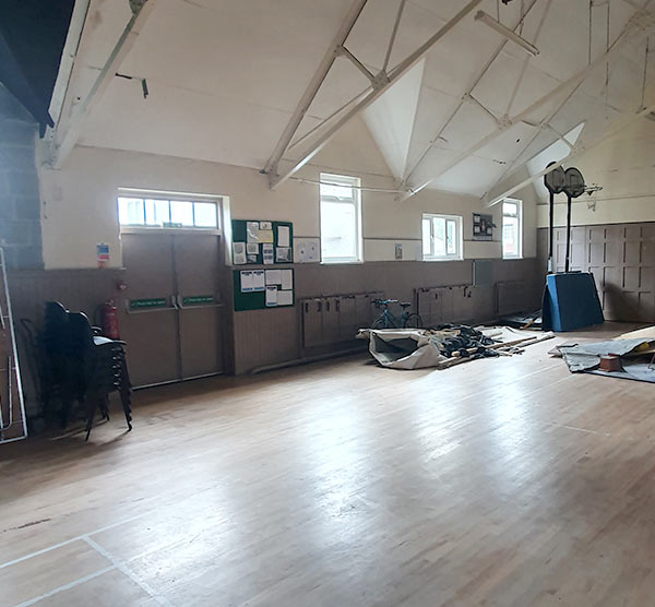 Asbestos removal from church - pre enclosure